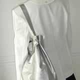 フロー バケットショルダーバッグ / Flow Bucket Shoulder Bag (silver)