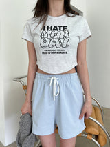 マンデイクロップTシャツ / Monday Crop T-shirt (4color)