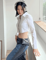 トゥースジッパーシャツ/Tooth Zipper Shirt (2color)