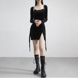 Osh velvet mini dress