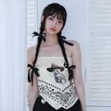 カウボーイキャットスカーフトップ / 0 2 cowboy cat scarf top
