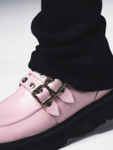 Biker Platform loafer pink