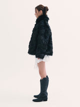 Popo fur jacket BLACK