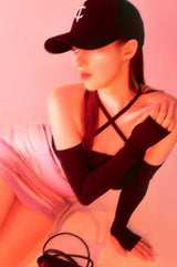4ウェイマルチトリコットジャージスパンクロップチューブトップ/4-way multi tricot jersey span crop tube top (black)
