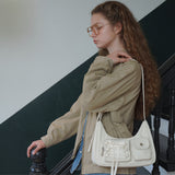 Ribbon hobo bag_ivory