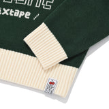 ドゥードゥルチェリーピクセルグラフィックニット／DOODLE CHERRY PIXEL GRAPHIC KNIT [DARK GREEN]