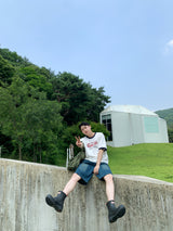 カーボネートミックスハーフTシャツ / Carbonate mix half T-shirts 3color
