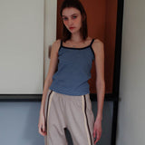 ストライプスリーブレス / STRIPE SLEEVELESS_BLUE
