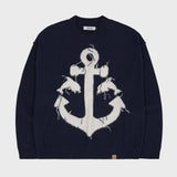 Marine reversible graphic knit