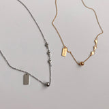 ボールシンプルハート2WAYハンドメイドネックレス / shii Ball Simple Heart Two Way Handmade Necklace