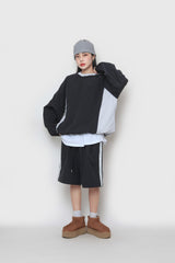 2wayナイロンスェットシャツ / two-way nylon sweatshirt
