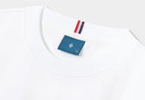 シグネイチャーバックレタリングフレンチショートスリーブTシャツT65/Signature Back Lettering French Short Sleeve T65 White