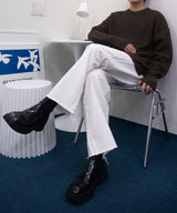 SIウォーマーラウンドニット/SI WARMER Round Knitwear (2 colors)