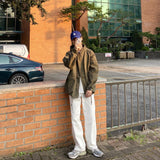 ホワイトワイドロングデニムパンツ