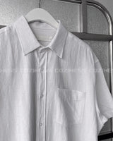 リネンバイオショートスリーブシャツ / UN275 Linen Bio Short-Sleeved Shirt (4 colors)