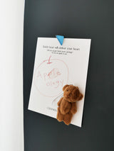 Cosymosy 'Apology' Teddy bear Keyring Card - 5 Color