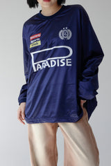 グローシースポーティジャージスウェットシャツ/Glossy Sporty Jersey Sweatshirt (2color)