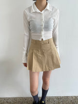 Fairy cuffs crop shirt