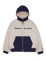 UNISEX 2ウェイツートーンドロップフィットフードジップアップ(FCD1ZP101M)