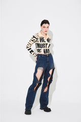 ニュースカラーTシャツ/NEWS COLLAR T-SHIRT