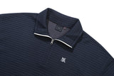 ワッフルエンボスタートルネック / WAFFLE EMBOSS TURTLENECK_NAVY