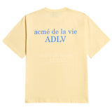 ADLV ベーシック半袖Tシャツ2 LIGHT YELLOW