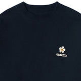 [UNISEX] Flower board embroidery smile sweatshirt
