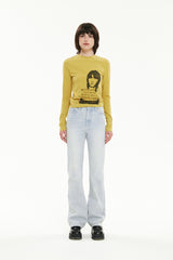 キルシーシネマグラフィックロングTシャル／KIRSH CINEMA GRAPHIC LONG SLEEVE T-SHIRT [MUSTARD]