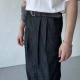 ピンタックデニムスラックス / EV BOLN Pintuck Denim Slacks