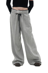 ヘリンボーンワイドパンツ/HERRINGBONE WIDE PANTS