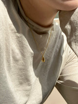 [92.5silver] melting necklace (gold)