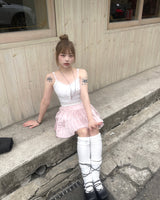 バレリーナシャーリングノースリーブ / ballerina shirring sleeveless