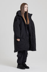MOSS 2 HIGH-NECK HOOD PARKA [BLACK] (6613807366262)