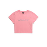 ハニー ロゴ ホットフィックス クロップ T /  CHARMS HONEY LOGO HOTFIX CROP T PK