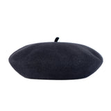 VA Square Stud Wool Beret / Gray