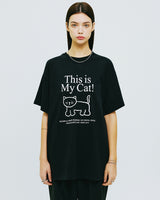 ディスイズマイキャットTシャツ/THIS IS MY CAT TSHIRT-BLACK