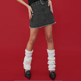 [NF] LOW-RISE CARGO MINI SKIRT (GRAY)_F23QD820