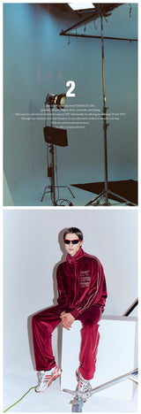 シグネチャートラックトップ/SIGNATURE TRACK TOP [BURGUNDY]