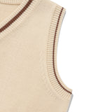 ミドルチェリーⅤネックニットベスト／MIDDLE CHERRY V-NECK KNIT VEST [BEIGE]