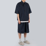 デニムスキッパーシャツ / Denim skipper shirt