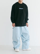 スーパーワイドパンツ / BSR2223FWPT008 LOGO COTTON SUPER WIDE PANTS SKY