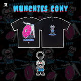 MUNCHIES CONY TEE - BLACK