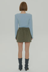  CARGO MINI SKIRT / KHAKI