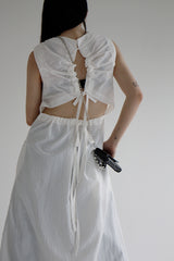 ナイロンバックポイントワンピース / Nylon Back Point One Piece (3color)
