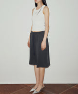 ロゴノースリーブトップ / LOGO SLEEVELESS TOP (WHITE)