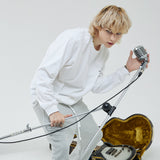 オーバーフィットレタリングロングスリーブT/OVERFIT LETTERING LONG-SLEEVED T-WHITE