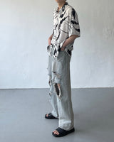 ドローイングパターンシャツ / OWN Drawing Pattern Shirt (2 colors)