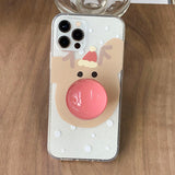 Rudolf - Snow Christmas Phone Case Bead Tok Set_glitter