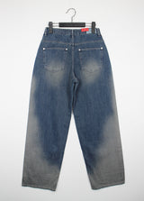 チャコールウォッシュデニムパンツ/no.3008 Charcoal Washed Denim Pants