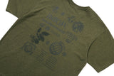 モノクロームグラフィックTシャツ / MONOCHROME GRAPHIC TEE_MELANGE KHAKI